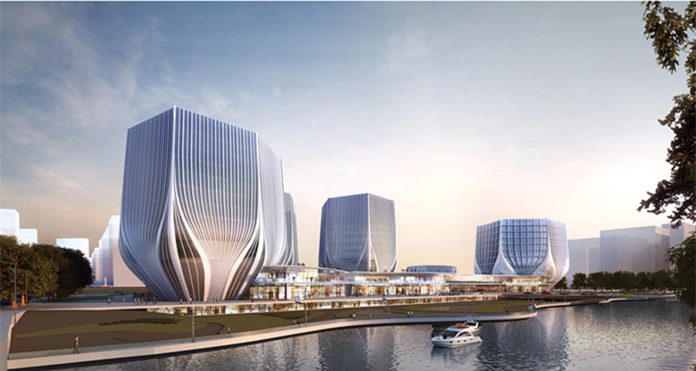 中部国际设计中心，由世界著名建筑设计师扎哈·哈迪德设计，将建成郑州地标项目。_副本
