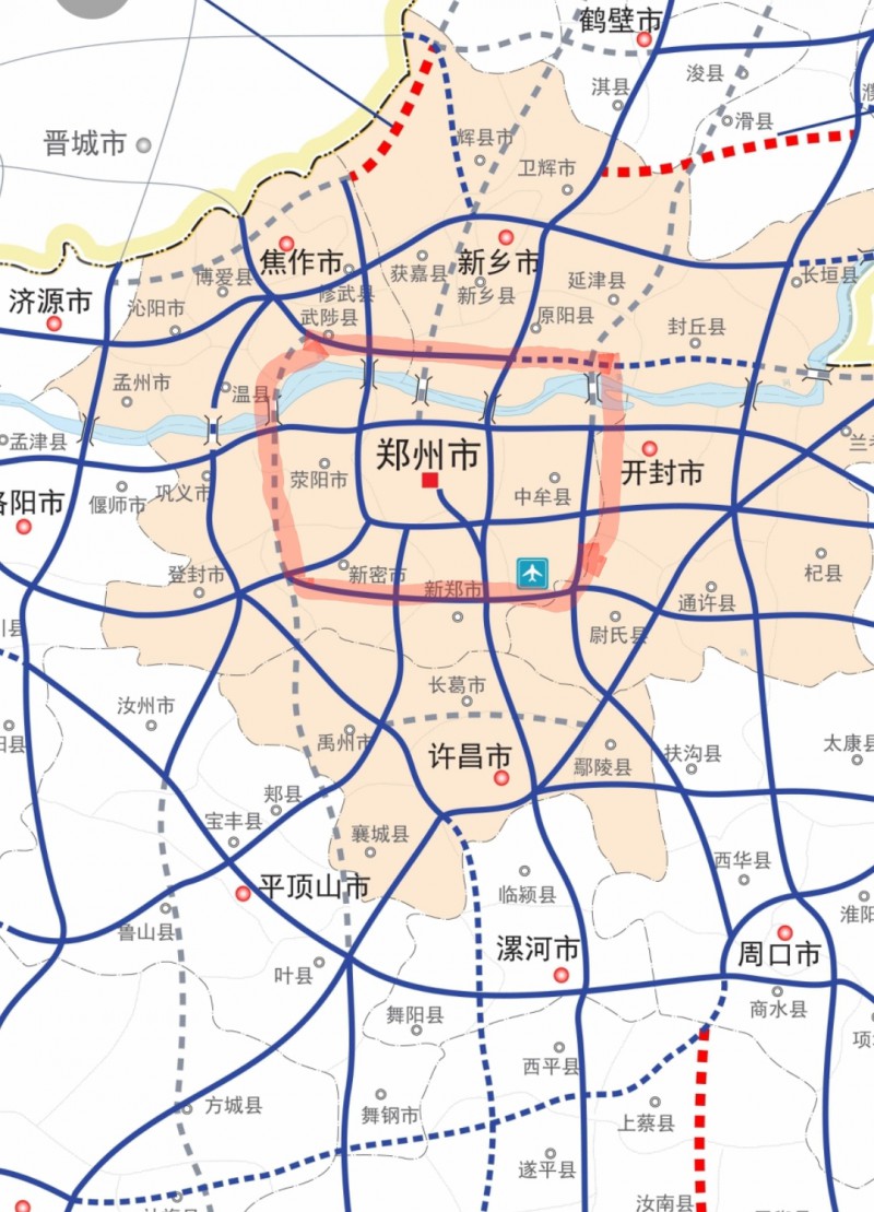 郑州绕城高速图图片
